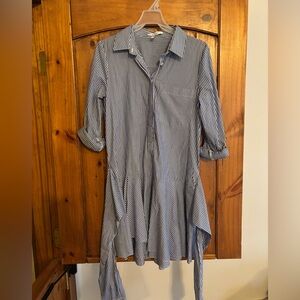 Derek Lam Blue and White Striped Dress